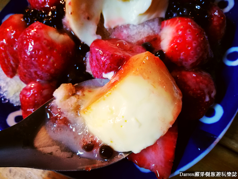 台南草莓冰,尚禾草莓冰,台南美食,尚禾黑糖粉圓冰,海安路美食粉圓冰
