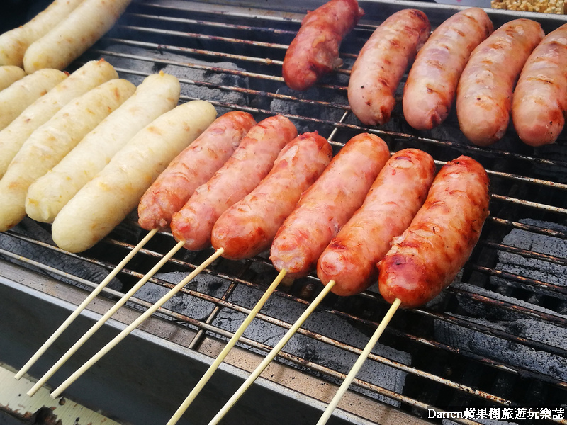 桃園香腸推薦|大溪幸福小站現烤蜜汁香腸/大溪埔頂公園旁只賣三小時超人氣大腸包小腸